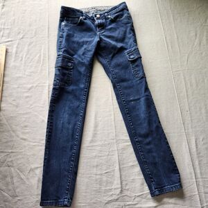 Patagonia Jeans Womens 26 Dark Blue Cargo Pocket Iron Clad Denim Stretch 30x30